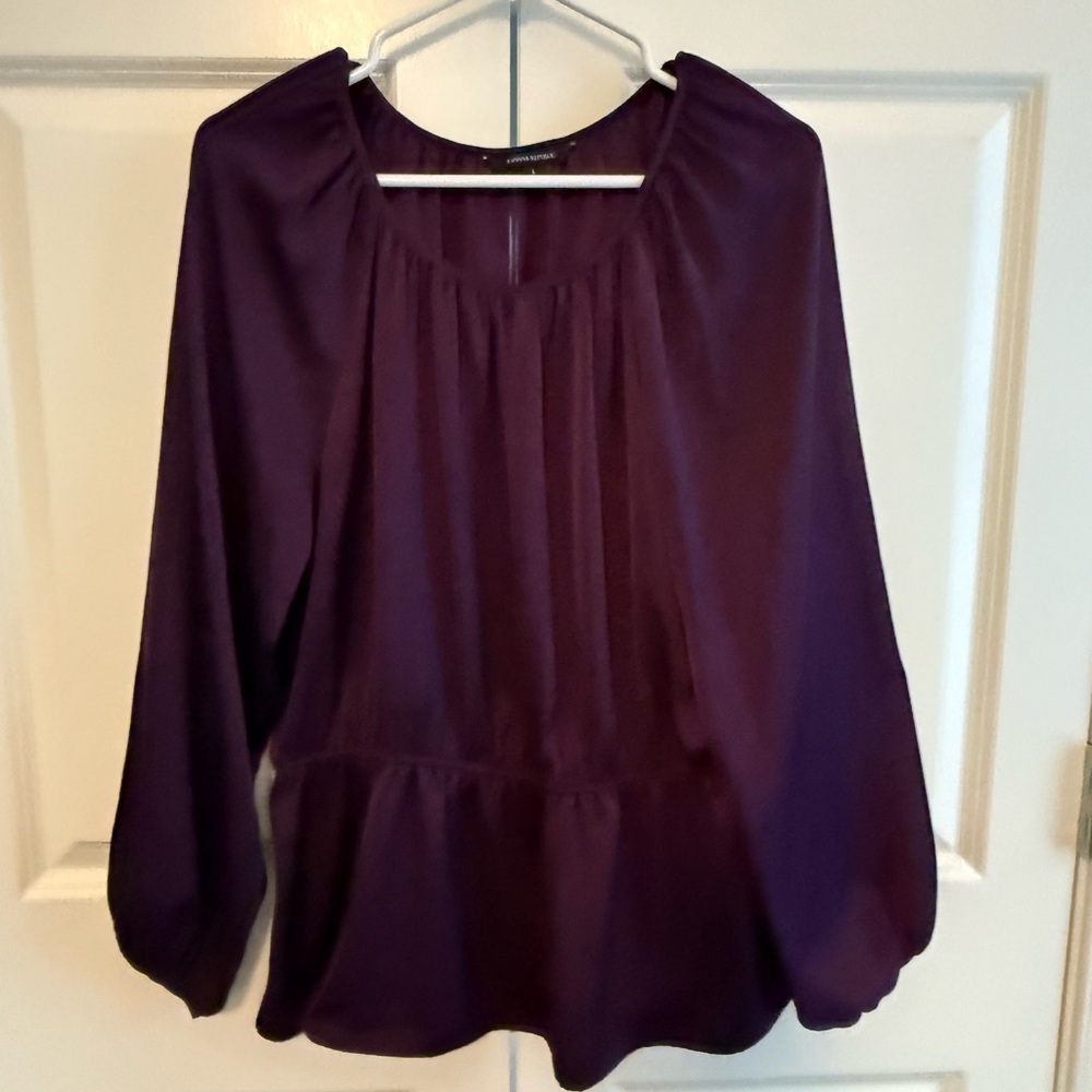 Banana Republic Dark Purple Blouse